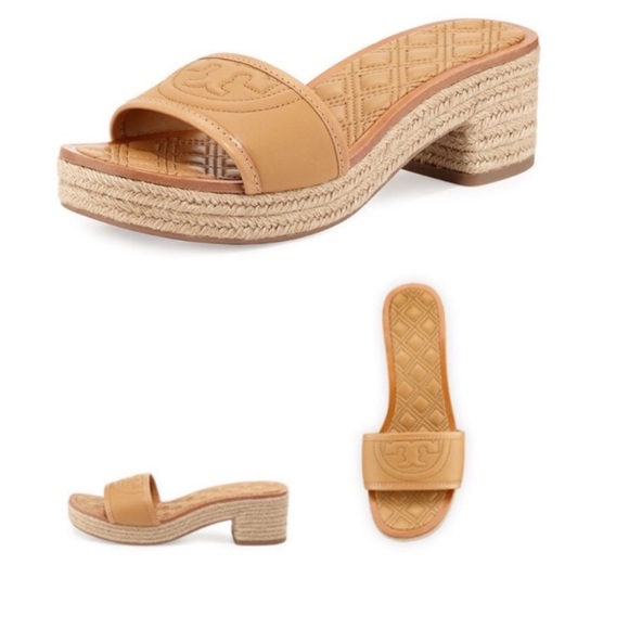 Tory Burch Shoes - Tory Burch Fleming Quilted Espadrille
Slide Sandal Size 6.5
